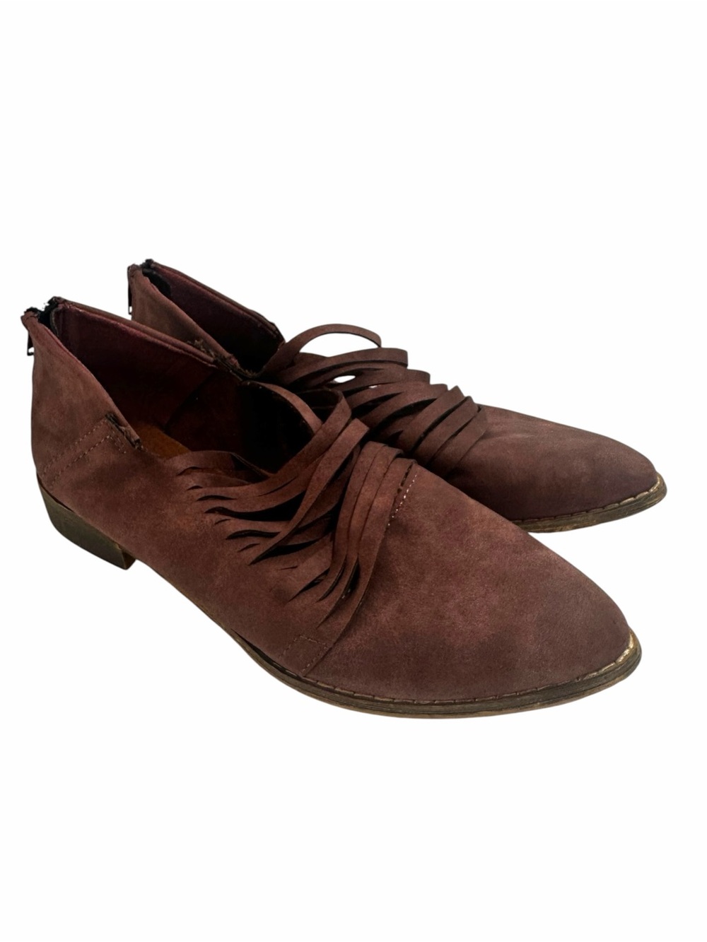 Mi.iM Rose Free Soul Shredded Ankle Booties Size 8